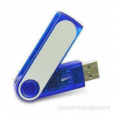 USB Memory in Swivel Design, Supports USB 2.0 Interface, Free Sample and Logo, 1 to 32GB Capacity